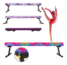 Load image into Gallery viewer, 8FT Adjustable&amp;Foldable Gymnastics Balance Beam, Home Gym Equipment, Easy Assembling and Storage, No Tool Require, for Kids Children Girls Training