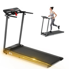 Load image into Gallery viewer, EUROCO 2.5HP Folding Treadmill with 7.5mph Speed, 265 lb Walking Exercise Treadmill with LED Display, 3 - Level Incline and 12 Preset Program for Home Office