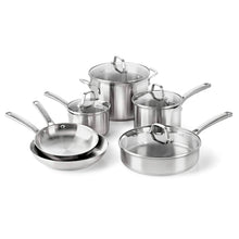 Load image into Gallery viewer, Calphalon - Classic 10-Piece Cookware Set - Stainless Steel
